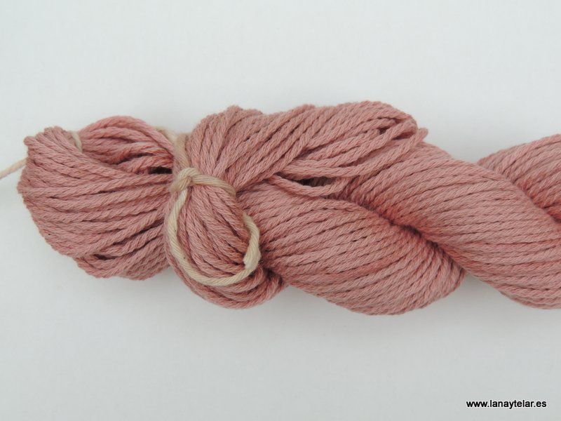Hilo de Algodón Natural Cable 2 Sandalo Rojo - Imagen 2
