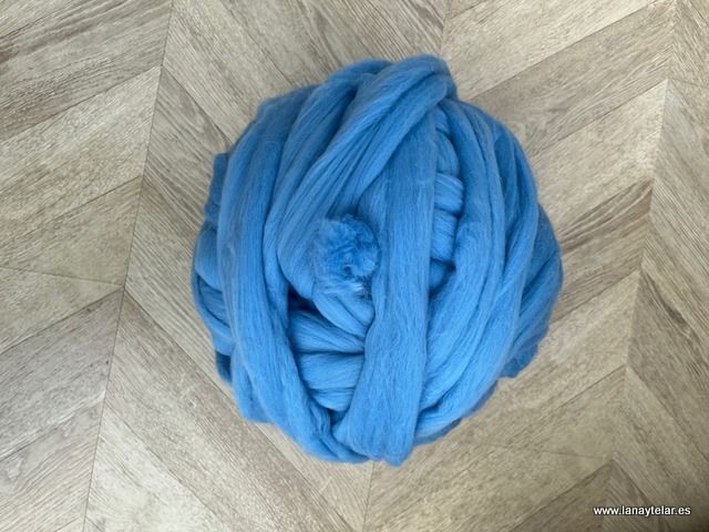 Lana XXL merino natural 100% INDIGO2 23 micras 1 Kg.